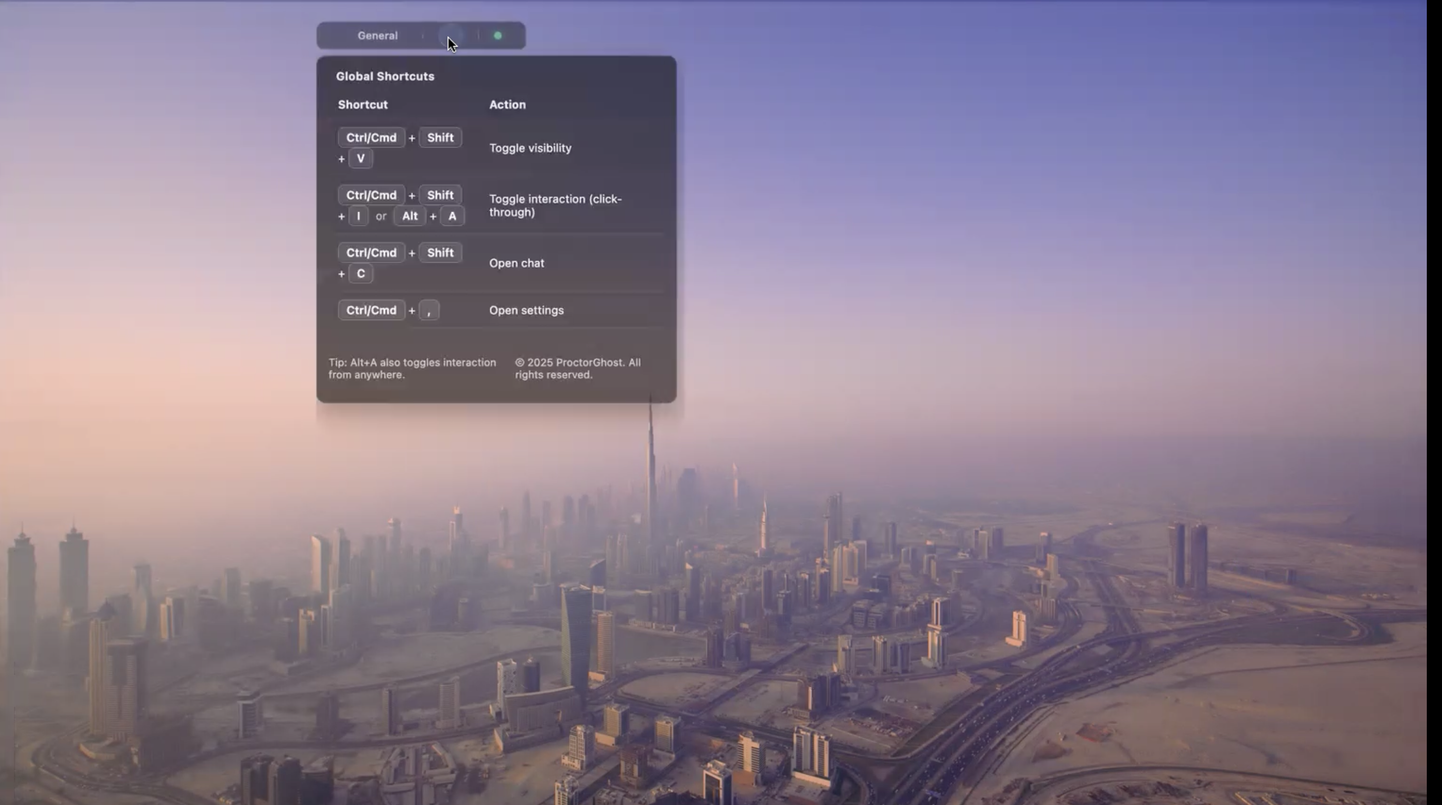 ProctorGhost Launch Screen