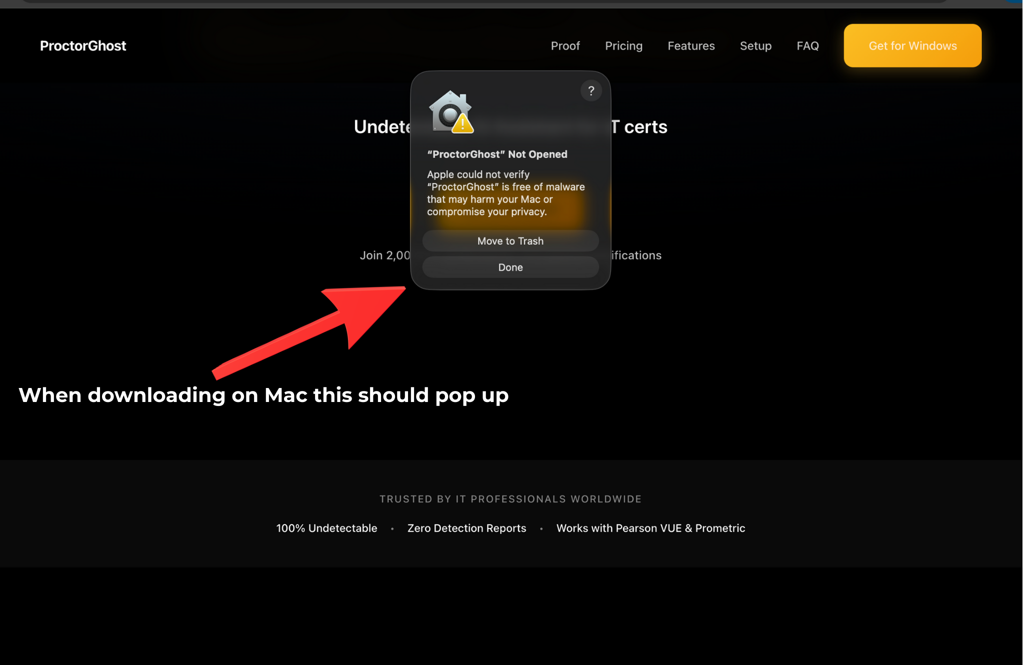 Mac Security Warning